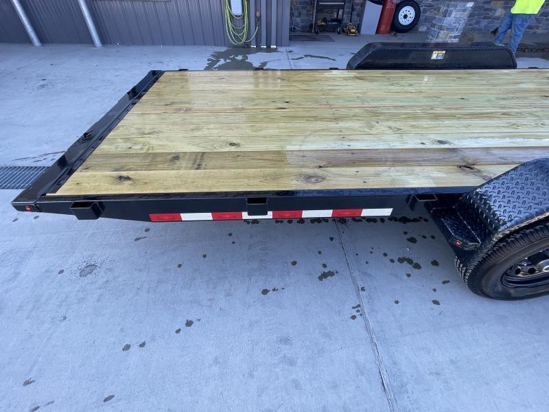 2025 H&H Car / Racing Trailer 9990 GVW 7×20′ Manual Tilt Car Hauler Trailer 9990# GVW H8220MX-100 - Image 3
