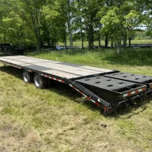 2023 Sure-Trac ST-HDO10240-300G Gooseneck Deckover Trailer – 102" x 30', 30,000 GVWR, 15K Axle Upgrade, Pierced I-Beam Frame
