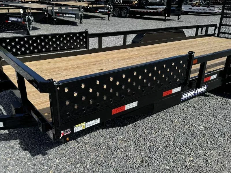 2026 Sure-Trac Utility Trailers 9900 GVW 7x22' Tube Top ATV Side Ramps Utility Landscape Trailer 9900# GVW ST-UTV8222-100 - Image 12