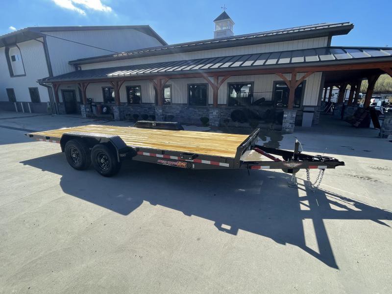 2025 H&H Car / Racing Trailer 9990 GVW 7×20′ Manual Tilt Car Hauler Trailer 9990# GVW H8220MX-100