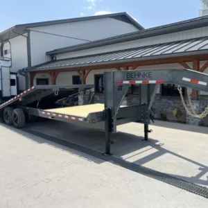 2025 Behnke GDFB8X28TGN-XL-24E Gravity Tilt Deckover Trailer – 102" x 28', 24,000 GVWR, Torsion Axles