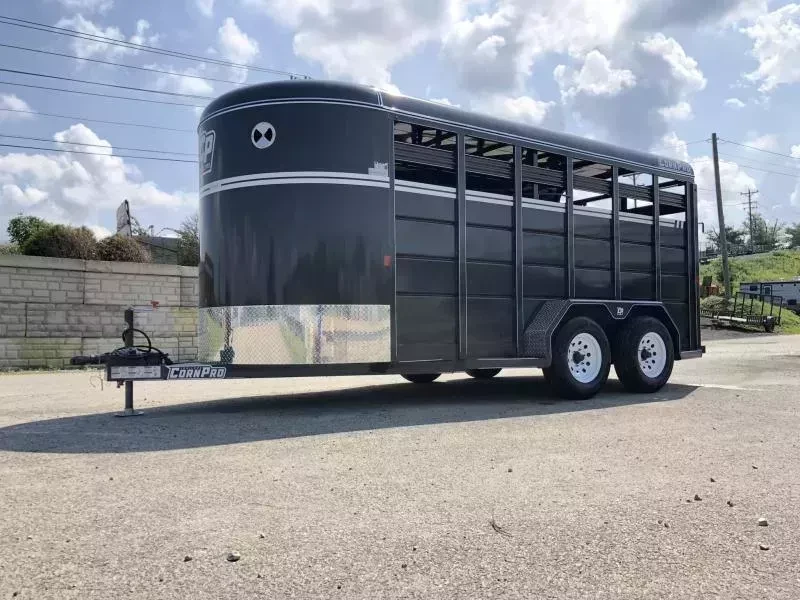 2025 CornPro Stock / Stock Combo Trailer 9990 GVW 16' 9990# GVW Livestock Trailer SB16-7S-10K - Image 27
