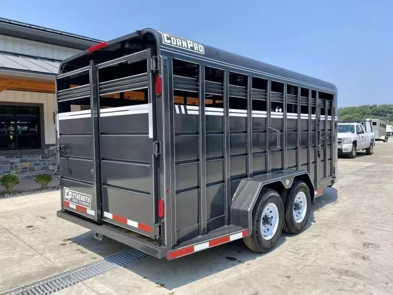 2026 CornPro Stock / Stock Combo Trailer 12000 GVW 7x18' Livestock Trailer 12000# GVW SB18-7H - Image 3