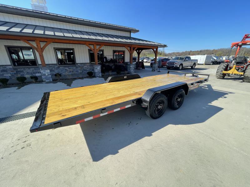 2025 H&H Car / Racing Trailer 9990 GVW 7×20′ Manual Tilt Car Hauler Trailer 9990# GVW H8220MX-100 - Image 35