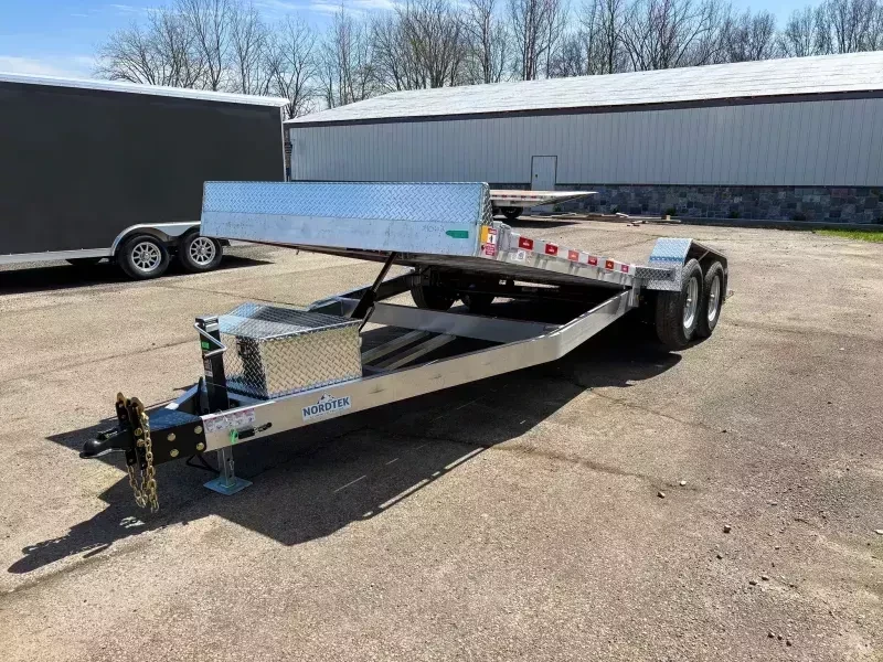 2026 Nordtek Trailers Car / Racing Trailer 9990 GVW 7×22′ 9990# Aluminum Tilt Trailer TLT-SD-2SA10K-BP-82X22 - Image 5