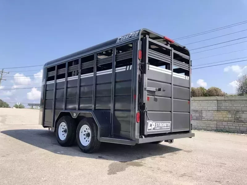 2025 CornPro Stock / Stock Combo Trailer 9990 GVW 16' 9990# GVW Livestock Trailer SB16-7S-10K - Image 6