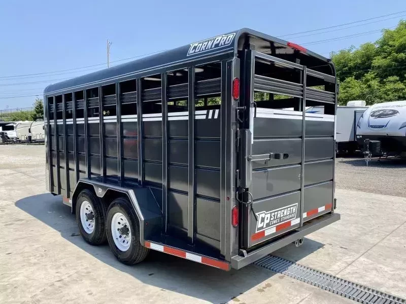 2026 CornPro Stock / Stock Combo Trailer 12000 GVW 7x18' Livestock Trailer 12000# GVW SB18-7H - Image 5
