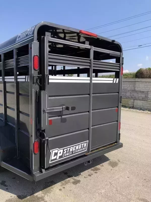 2025 CornPro Stock / Stock Combo Trailer 9990 GVW 16' 9990# GVW Livestock Trailer SB16-7S-10K - Image 7