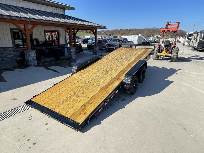 2025 H&H Car / Racing Trailer 9990 GVW 7×20′ Manual Tilt Car Hauler Trailer 9990# GVW H8220MX-100 - Image 2