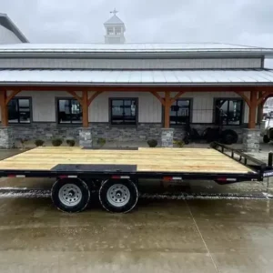 2026 Sure-Trac Flatbed Trailer 9900 GVW 102×16′ Deckover Flatbed Trailer 9900# GVW ST-TDOF10216-100