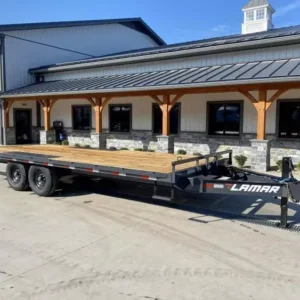 2026 Lamar Trailers Flatbed Trailer 14000 GVW 102×20′ 14000# GVW Deckover Trailer F8022027-STRAIGHT
