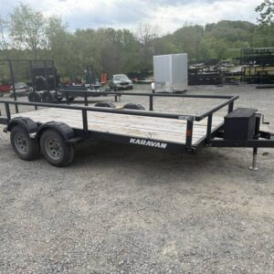 2024 Karavan 7' x 16' Utility Trailer with Rear Ramp Gate – 7,400 GVWR