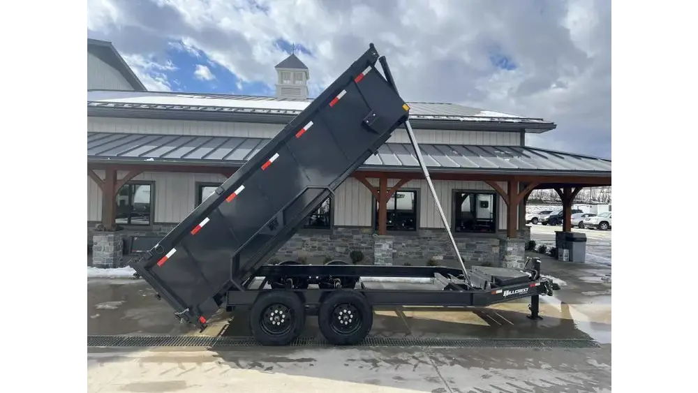 2026 Hillcrest Trailers Dump Trailers 17600 GVW 7×16′ High Side Dump Trailer 17600# GVW 176716SDH