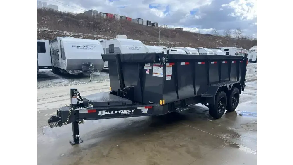 2026 Hillcrest Trailers Dump Trailers 17600 GVW 7×16′ High Side Dump Trailer 17600# GVW 176716SDH - Image 21