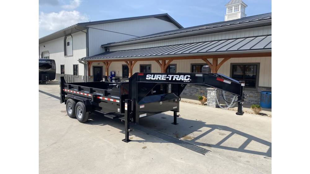 2026 Sure-Trac ST-BTL8214-154G Gooseneck Dump Trailer – 7x14, 15,400 GVWR, Telescopic Hoist, Pro Series - Image 13
