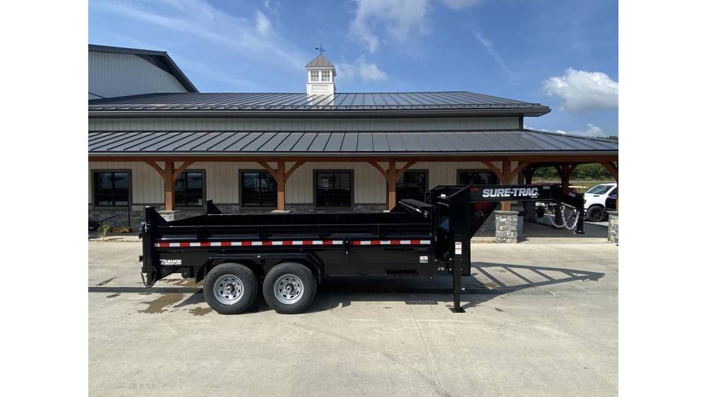 2026 Sure-Trac ST-BTL8214-154G Gooseneck Dump Trailer – 7x14, 15,400 GVWR, Telescopic Hoist, Pro Series - Image 14