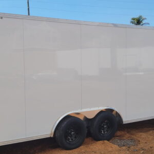 8.5X20 ALUMINUM CAR HAULER WITH SM ESCAPE DOOR