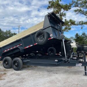 New 2026 AMP 7 x 16 Buildable Side Dump Trailer 16k GVWR