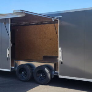 8.5X24 ALUMINUM CAR HAULER WITH ELITE ESCAPE DOOR