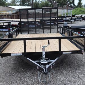 2025 7′ x 14′ Tube Top ATV Utility Trailer – 5K Single Axle w/ Brakes, Black