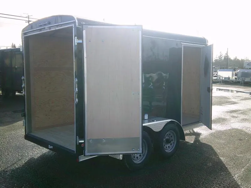 2025 Fast Cargo Black Tandem Axle 6×12 Cargo Trailer For Sale - Image 7