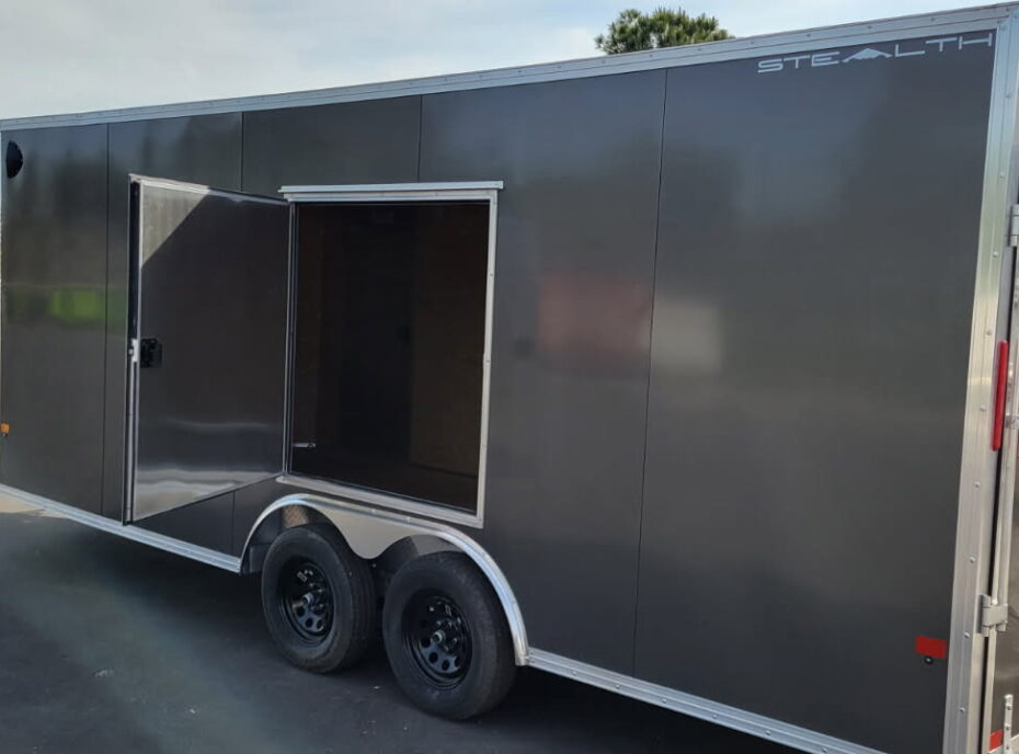 8.5X20 ALUMINUM CAR HAULER WITH SM ESCAPE DOOR - Image 4