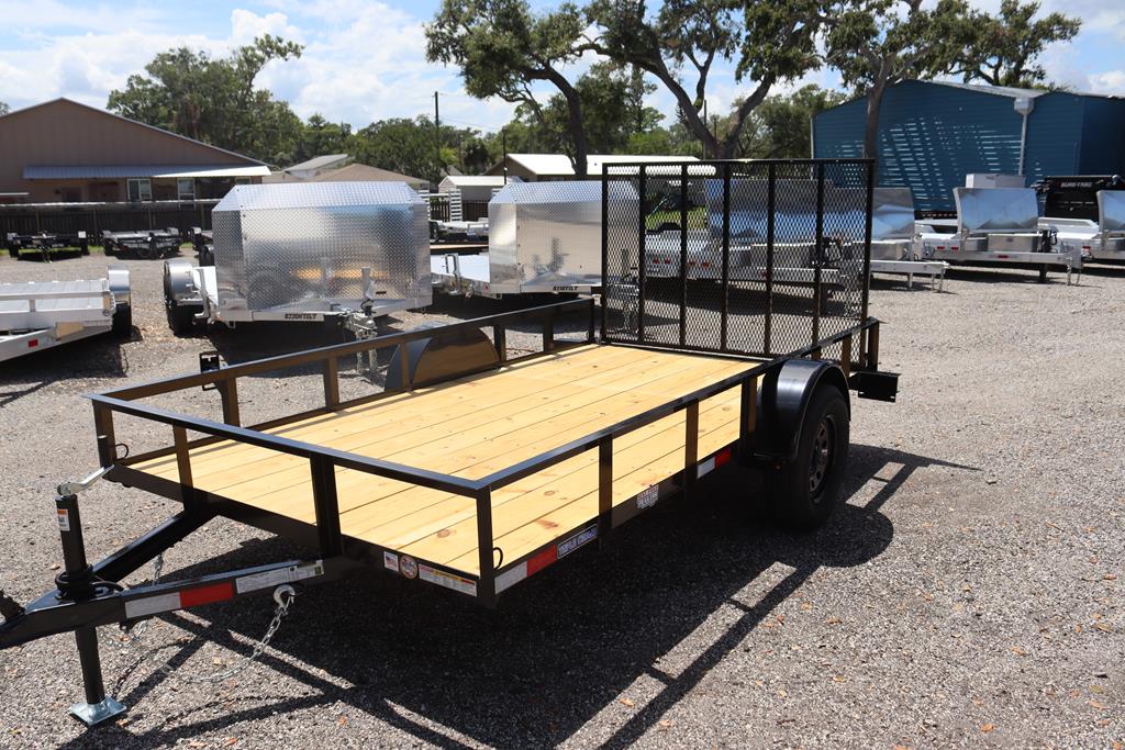 6×12 Utility Trailer with Gate – Black (2026 Triple Crown)
