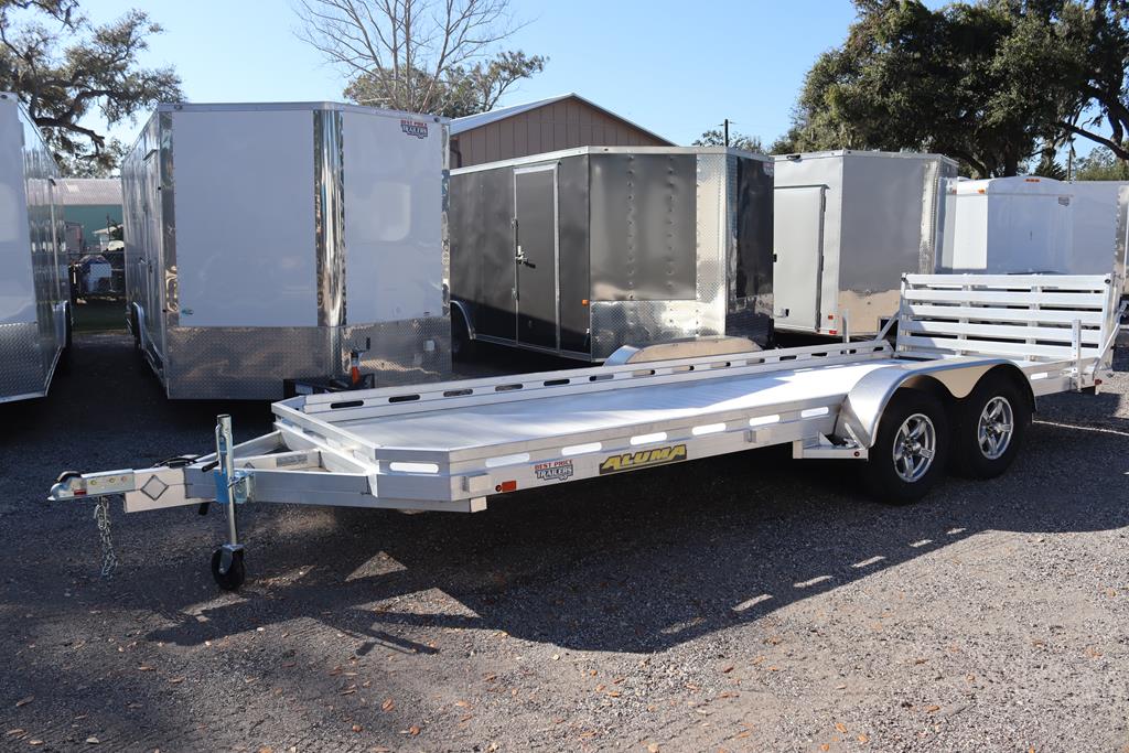 6×18 Aluminum Utility Trailer with Rear Stabilizer Jacks