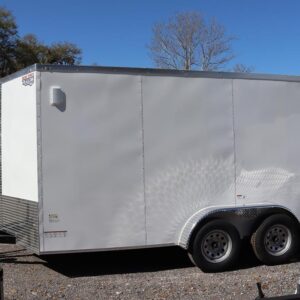 7×14 V Nose Tandem Axle with Rear Ramp Door