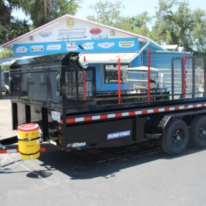 7×16 Tube Top Utility Tandem Axle