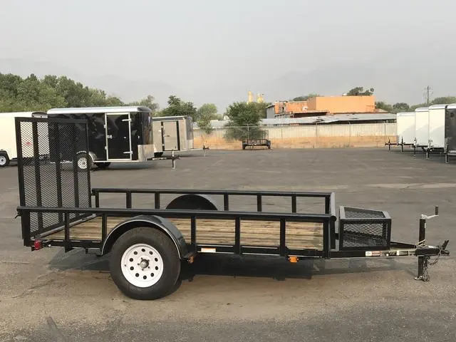 5.5 X 10 Carry-On Utility Pipe Top w/ Mesh Tongue Box Trailer - Image 3