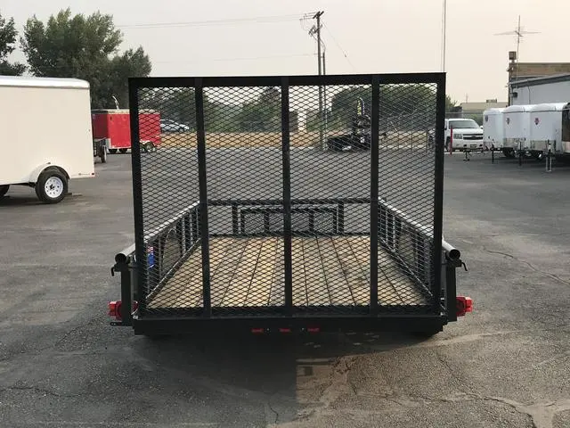 5.5 X 10 Carry-On Utility Pipe Top w/ Mesh Tongue Box Trailer - Image 2