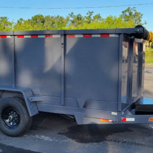 Down to earth d2e 7x14x4 grey dump trailer