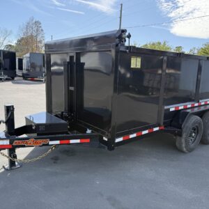 2026 DOWN2EARTH 7X14X4 TANDEM AXLE STEEL DUMP TRAILER 14K
