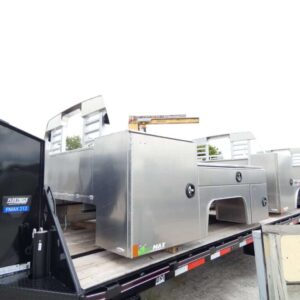 Martin GNSB 98″x 110″ Aluminum Gooseneck Service Body Stock #241125 – Spencer Trailers